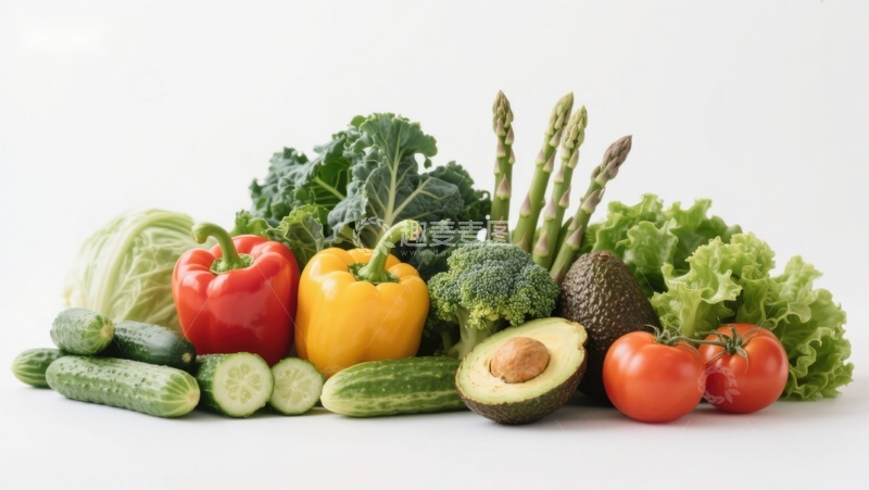 高清大图下载【趣麦麦图】新鲜蔬菜组合展示