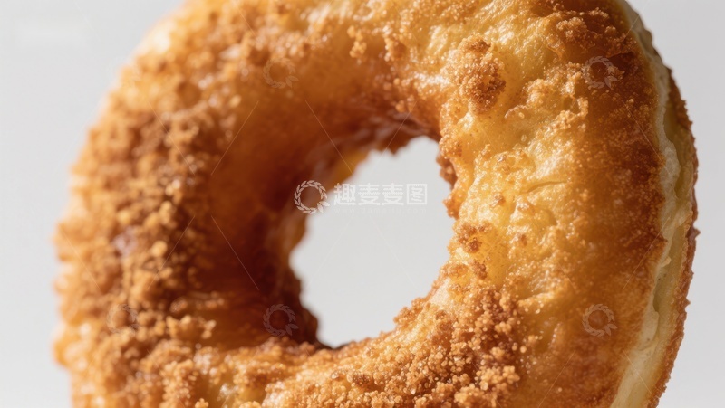 高清大图下载【趣麦麦图】金黄酥脆的甜甜圈特写