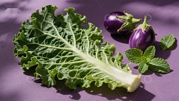 新鲜蔬菜静物展示