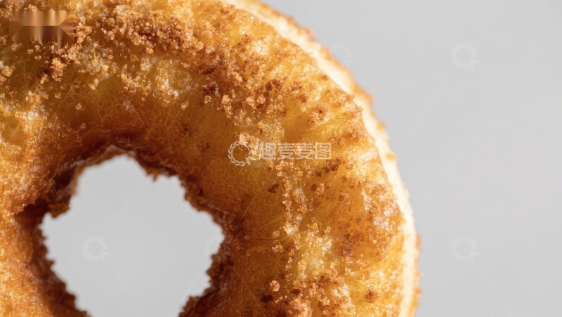 高清大图下载【趣麦麦图】糖霜甜甜圈特写