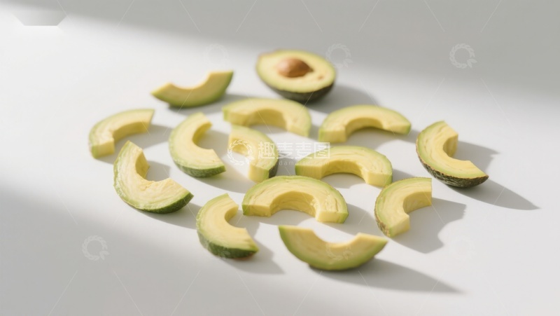 高清大图下载【趣麦麦图】切片牛油果静置展示
