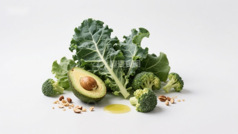 高清大图下载【趣麦麦图】新鲜蔬菜与健康食材组合