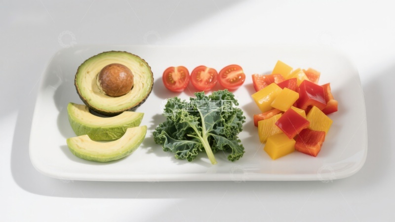 高清大图下载【趣麦麦图】新鲜蔬菜水果切片摆盘