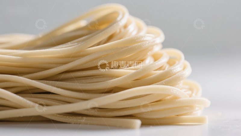 高清大图下载【趣麦麦图】新鲜面条的特写