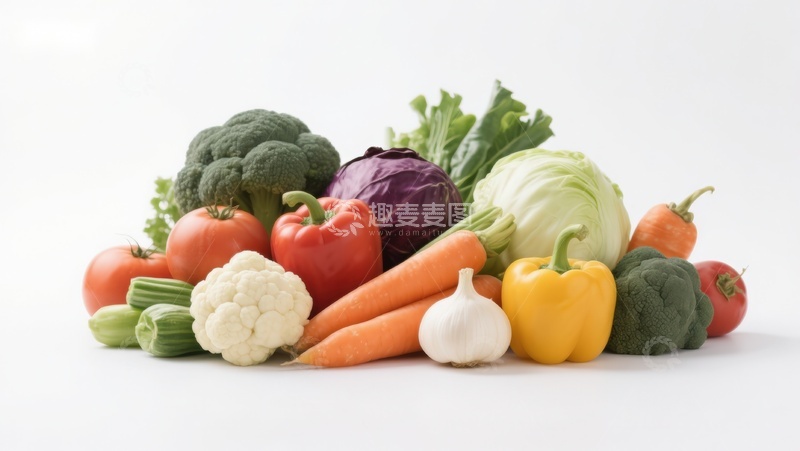 高清大图下载【趣麦麦图】新鲜蔬菜组合展示