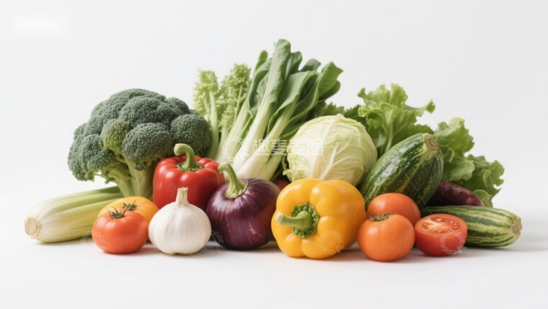 高清大图下载【趣麦麦图】新鲜蔬菜组合展示
