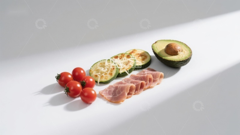 高清大图下载【趣麦麦图】新鲜食材排列展示