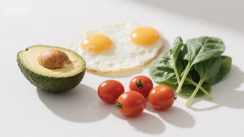 高清大图下载【趣麦麦图】健康早餐食材组合