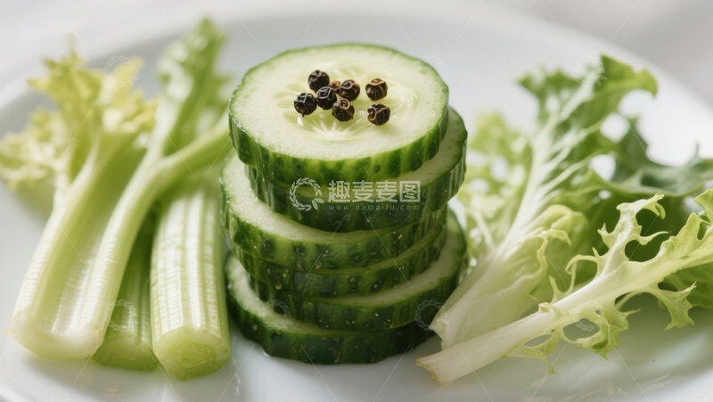 高清大图下载【趣麦麦图】新鲜蔬菜拼盘特写