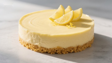 柠檬芝士蛋糕，清新美味