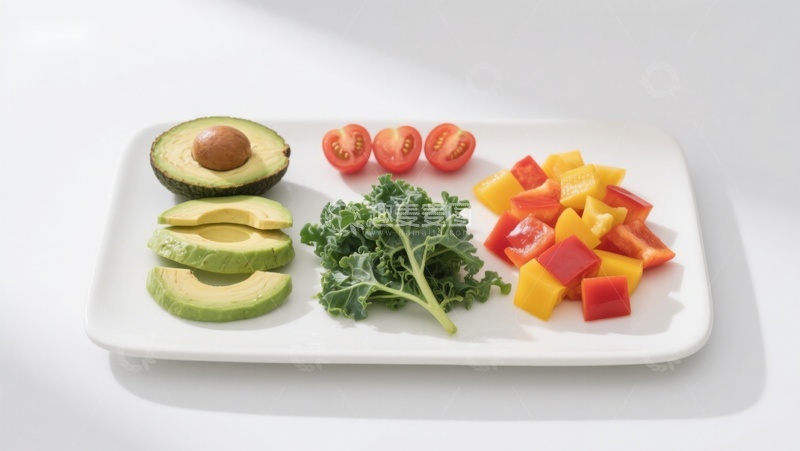 高清大图下载【趣麦麦图】新鲜蔬菜水果切片摆盘