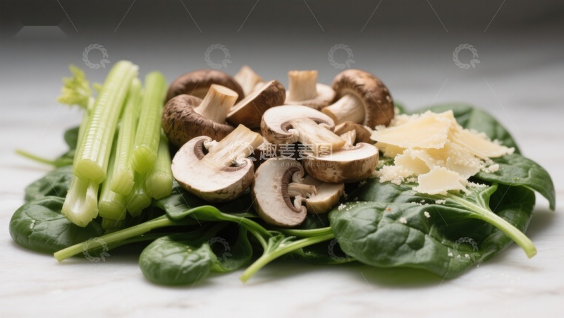 高清大图下载【趣麦麦图】新鲜蔬菜与菌菇组合