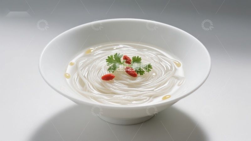 高清大图下载【趣麦麦图】清汤细面配枸杞香菜
