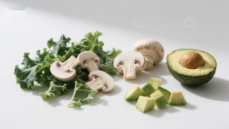 高清大图下载【趣麦麦图】新鲜蔬菜与牛油果摆拍