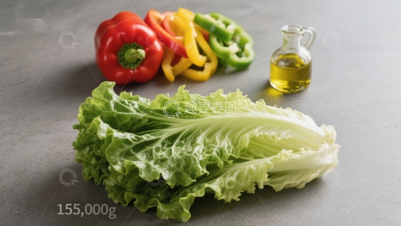 高清大图下载【趣麦麦图】新鲜蔬菜与橄榄油摆拍