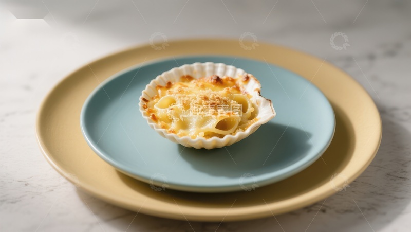 高清大图下载【趣麦麦图】金黄烤制的意面小杯