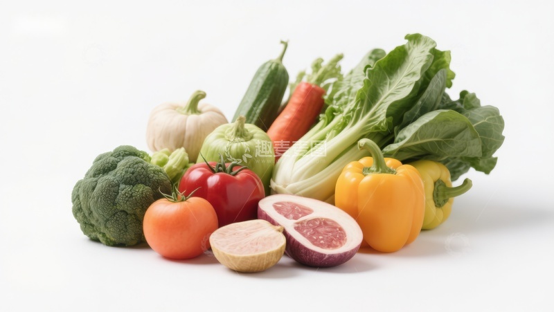 高清大图下载【趣麦麦图】新鲜蔬菜组合展示