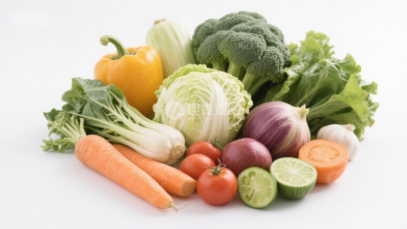 高清大图下载【趣麦麦图】新鲜蔬菜组合展示