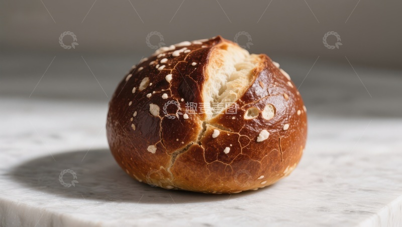 高清大图下载【趣麦麦图】金黄酥脆的椒盐面包