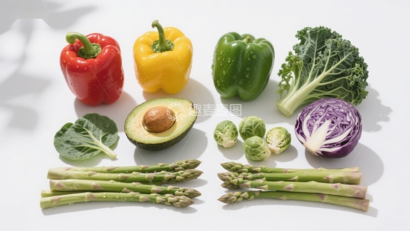 高清大图下载【趣麦麦图】-新鲜蔬菜与水果摆拍