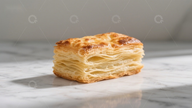 高清大图下载【趣麦麦图】金黄酥皮糕点特写