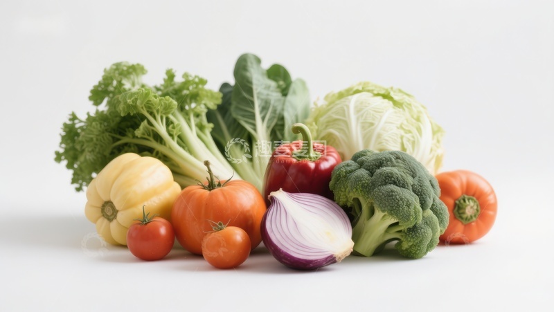 高清大图下载【趣麦麦图】新鲜蔬菜组合展示