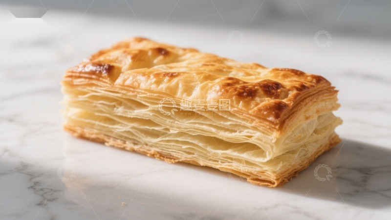 高清大图下载【趣麦麦图】金黄酥脆的千层糕点