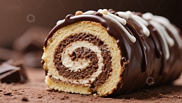 巧克力奶油蛋糕卷
