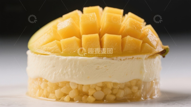 高清大图下载【趣麦麦图】芒果慕斯蛋糕
