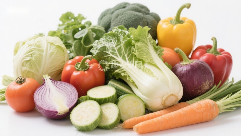 高清大图下载【趣麦麦图】新鲜蔬菜组合展示