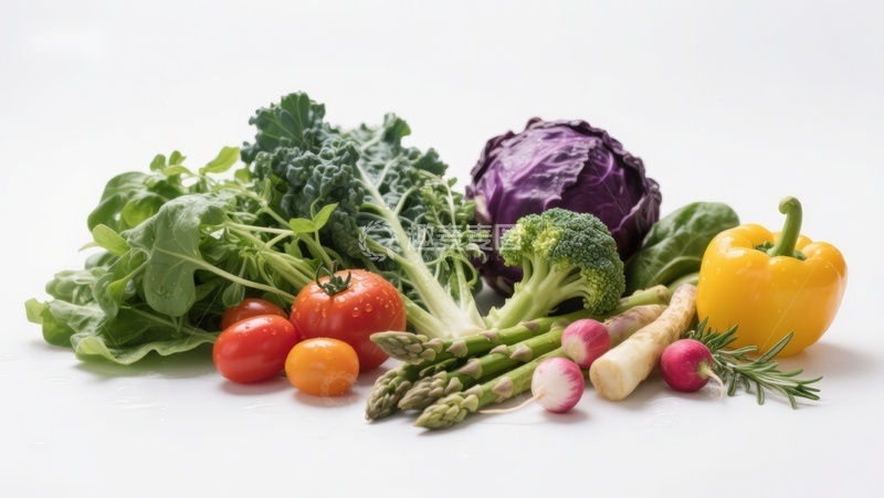 高清大图下载【趣麦麦图】新鲜蔬菜组合展示