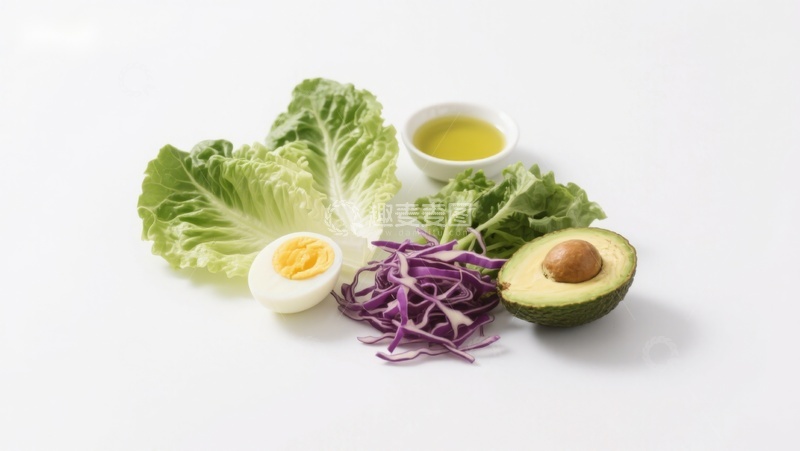 高清大图下载【趣麦麦图】新鲜蔬菜与鸡蛋食材组合