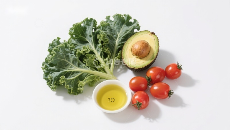 高清大图下载【趣麦麦图】新鲜蔬菜与橄榄油摆拍