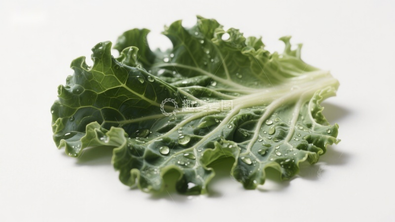 高清大图下载【趣麦麦图】新鲜羽衣甘蓝叶片特写