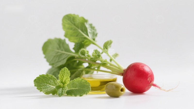 高清大图下载【趣麦麦图】新鲜蔬菜与香草静物