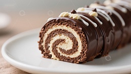 巧克力奶油蛋糕卷