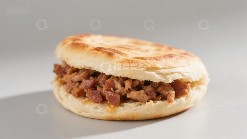 高清大图下载【趣麦麦图】美味肉夹馍，传统中式小吃