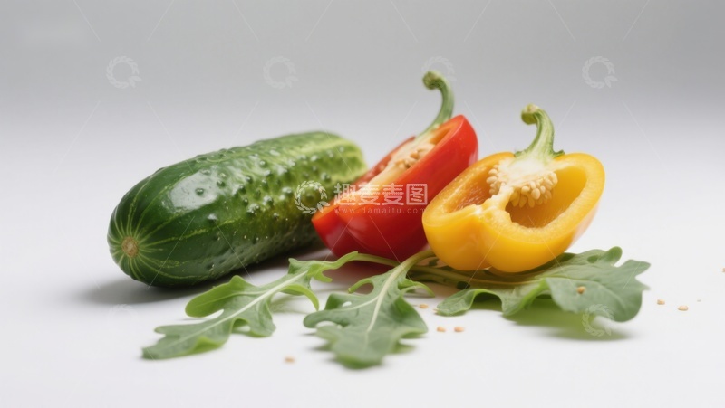 高清大图下载【趣麦麦图】新鲜蔬菜静物组合