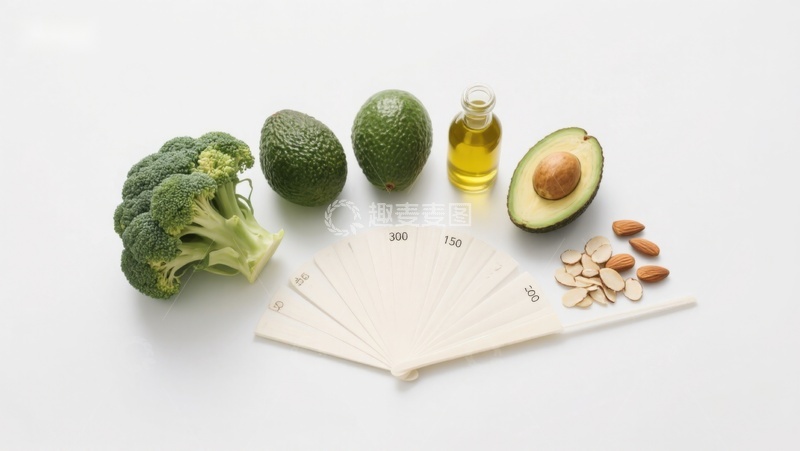 高清大图下载【趣麦麦图】健康食材与量具组合展示