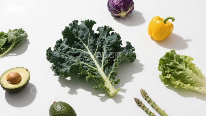 高清大图下载【趣麦麦图】新鲜蔬菜与水果静物展示
