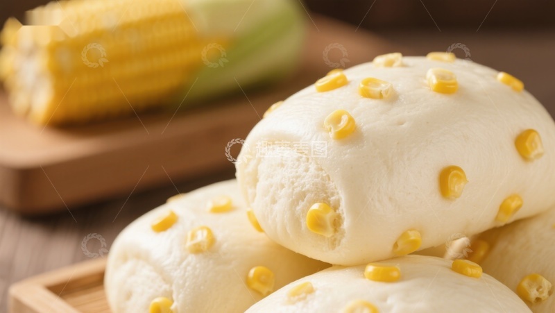 高清大图下载【趣麦麦图】玉米点缀的面包