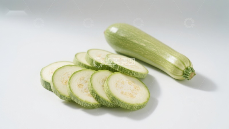 高清大图下载【趣麦麦图】切片西葫芦静物展示