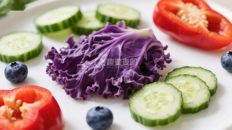 高清大图下载【趣麦麦图】新鲜蔬菜水果拼盘