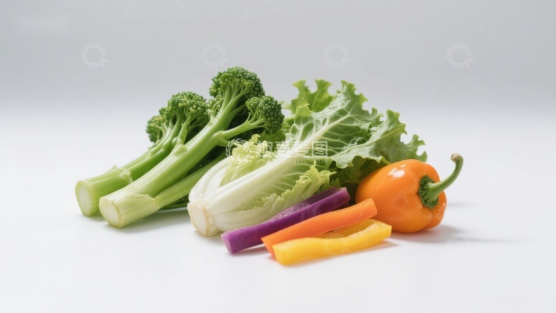 高清大图下载【趣麦麦图】新鲜蔬菜组合展示