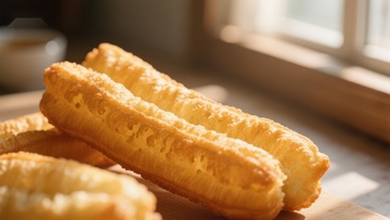 金黄酥脆的油条