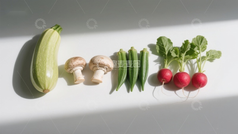 高清大图下载【趣麦麦图】新鲜蔬菜排列展示