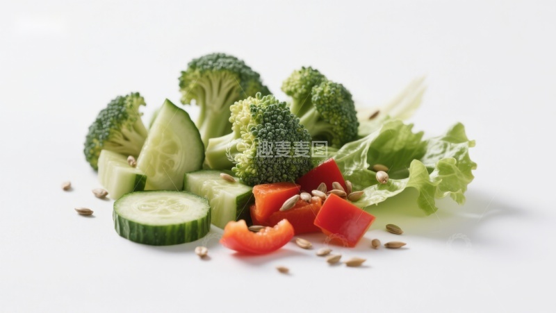 高清大图下载【趣麦麦图】新鲜蔬菜拼盘