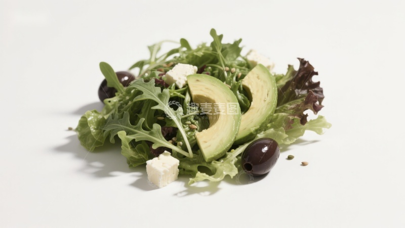 高清大图下载【趣麦麦图】新鲜蔬菜沙拉特写