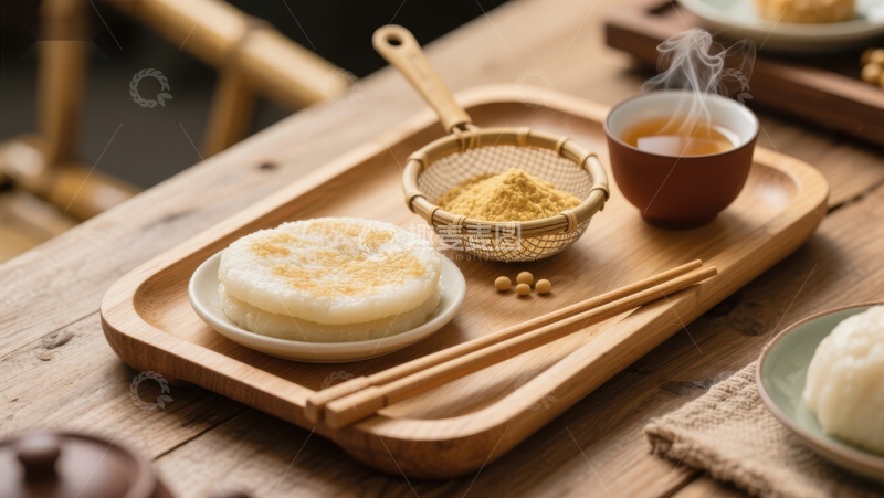高清大图下载【趣麦麦图】传统美食与茶艺的静谧时光