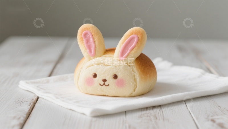 高清大图下载【趣麦麦图】可爱兔子面包，萌趣设计